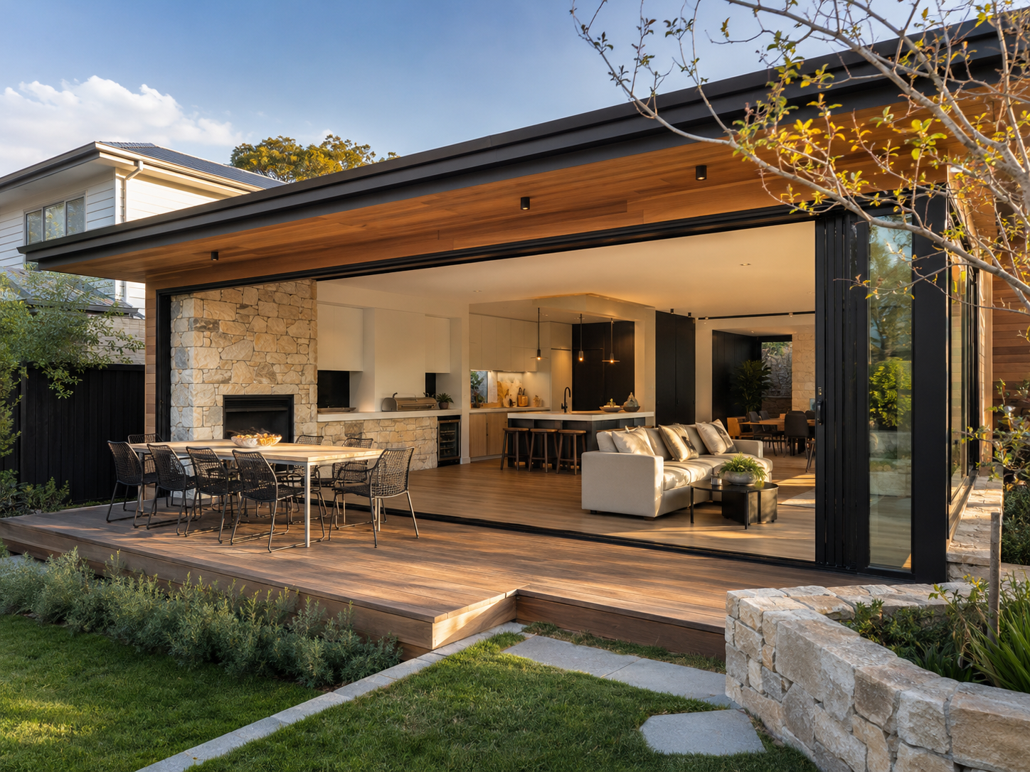 Indoor-outdoor home renovation