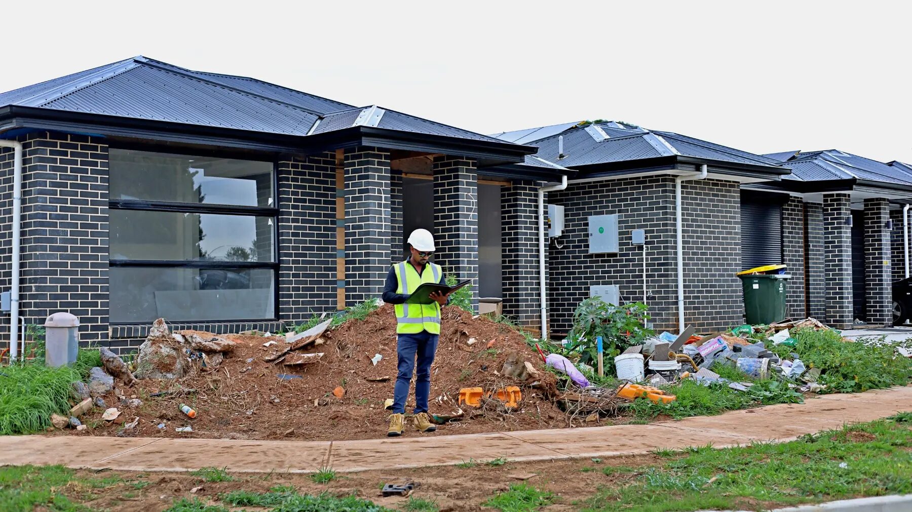 Maverick Builds site inspection at a multi-home residential project